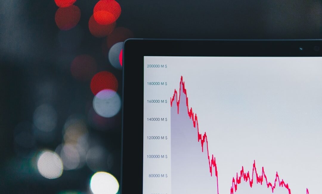 Photo Stock market graph