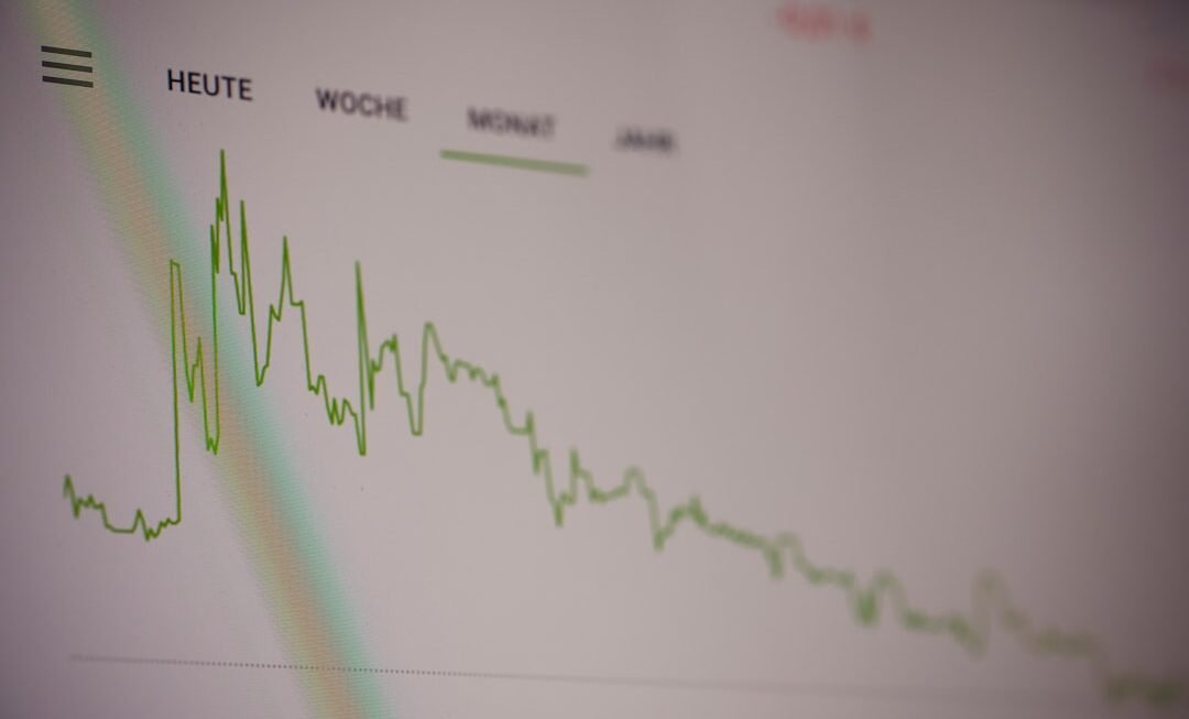 Photo Stock market graph