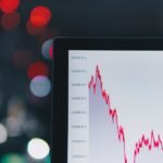 Photo Stock market graph