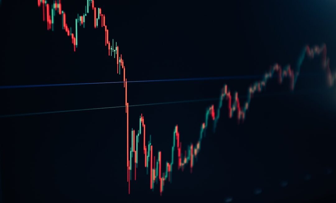 Photo Stock market graph