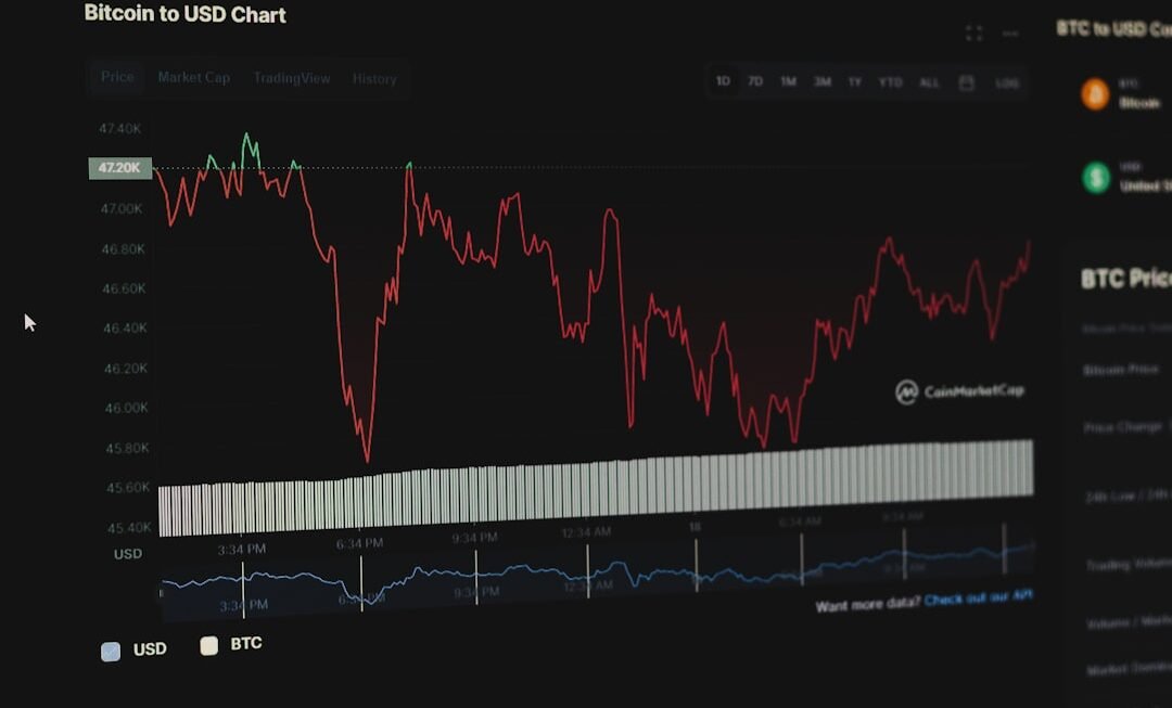 Photo Stock market graph